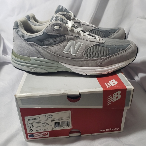 New Balance 993 Core Sneakers Gray Mens 